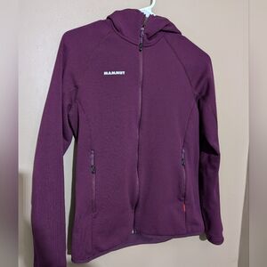 Mammut Aconcagua Light ML Hooded Jacket full zip, Size: Medium, Color:Maroon